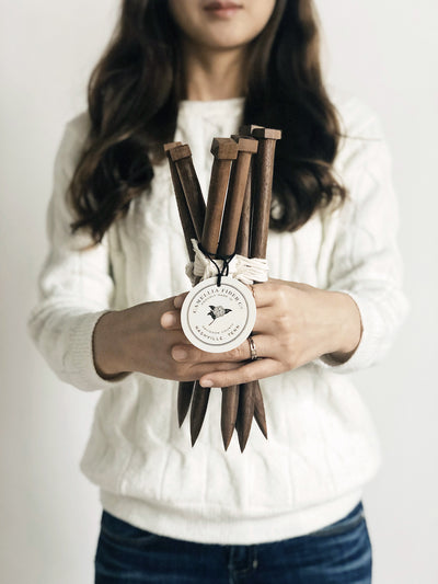 CFC Handmade Black Walnut Knitting Needles